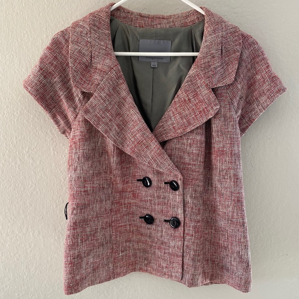 Like new! Blazer jacket short sleeve size Large
